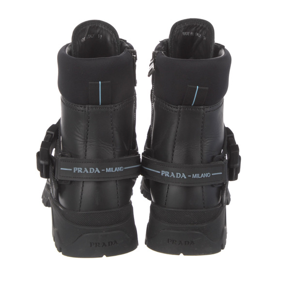 Prada leather combat boots with buckles - 39 - Picture 2 of 14